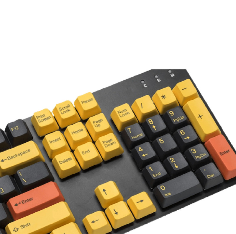 Tai-Hao 104 Keys-Double Shot Keycap + 1 Keys Puller - Yellow Submarine - أكسسوار لوحة مفاتيح
